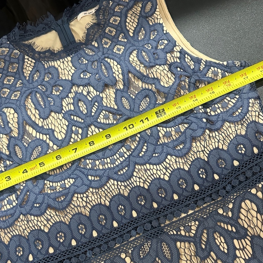 Miami Navy sleeveless Lace Midi Dress small?? - Picture 6 of 7